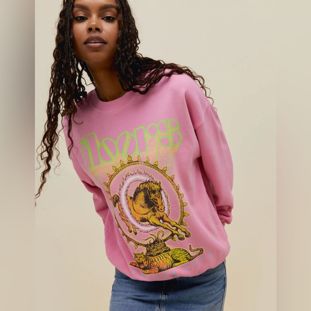 Daydreamer Pink Graphic Sweatshirt